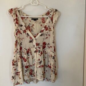 American Eagle Floral Blouse